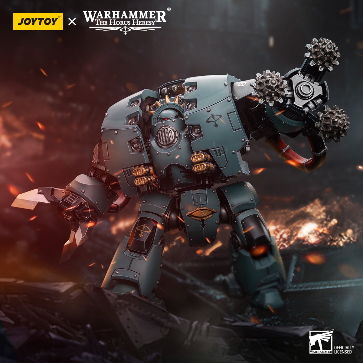 JOYTOY Warhammer The Horus Heresy - Sons of Horus Leviathan Dreadnought with Siege Drills