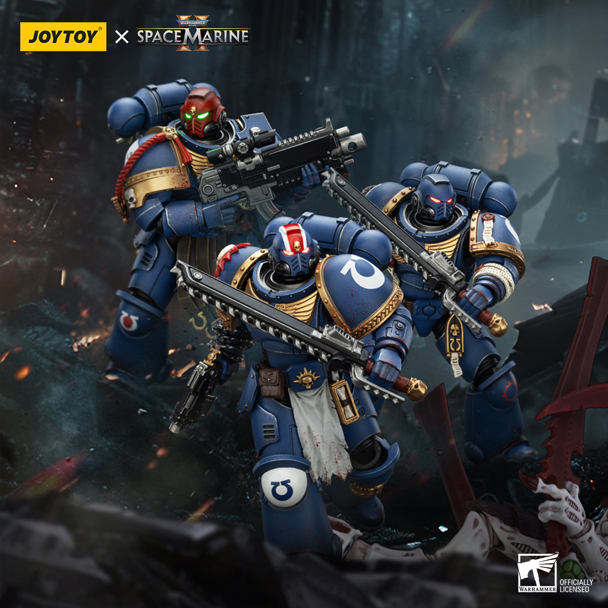 JoyToy Warhammer 40,000: Space Marine 2 Ultramarines Titus Squad(Collector Edition)