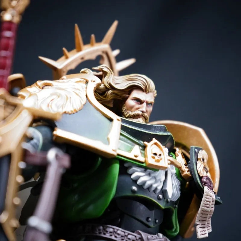 Dark Angels Primarch Lion El’Jonson Long Hair Bare Head Sculpt – Upgrade Part