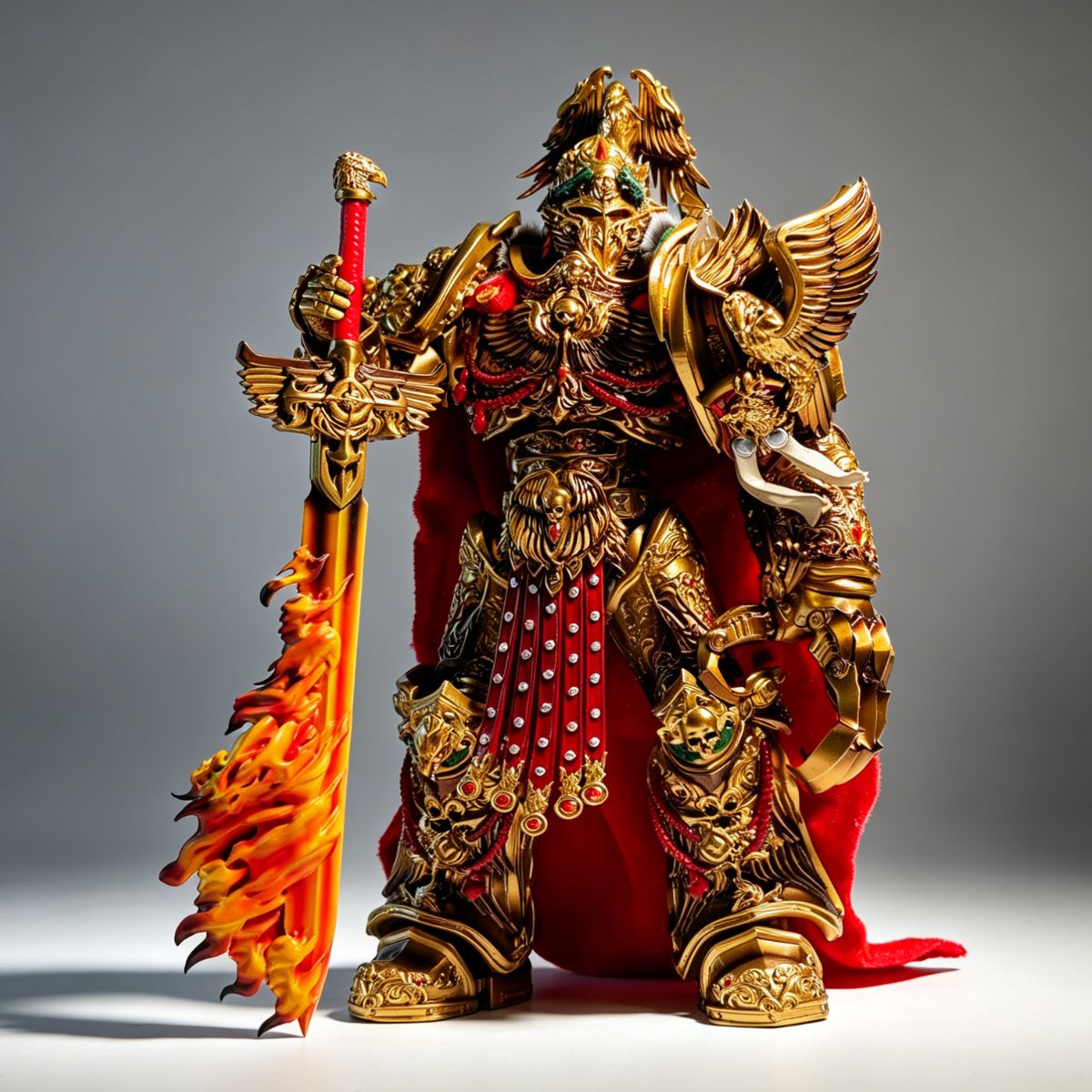 JoyToy **Warhammer 40k** Primarch Father of the Gene-Seed figure with extra Helmet Set, 1/18 scale.