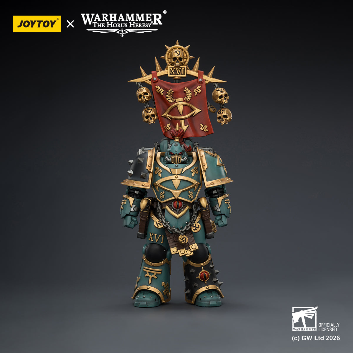 oyToy **Warhammer 40k** Sons of Horus Vheren Ashurhaddon Master of the True Sons 1/18 figure.